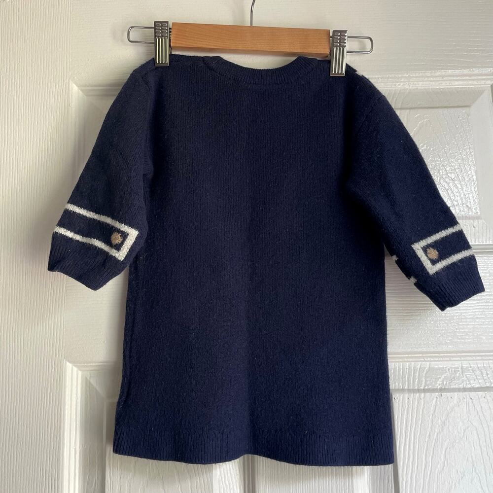 Baby Gap Paddington Bear CashSoft Sweater Dress Navy Blue Sz 12-18 Months RARE - Picture 9 of 13
